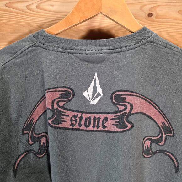 VTG Volcom Stone Double Sided Eagle Long Sleeve Shirt Men XL Y2K Skate Grunge - Picture 4 of 9